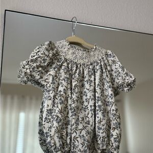 Noralee Floral Puff Sleeve Baby Dress